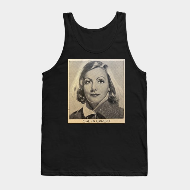 Greta Garbo Tank Top by MasterByMaster